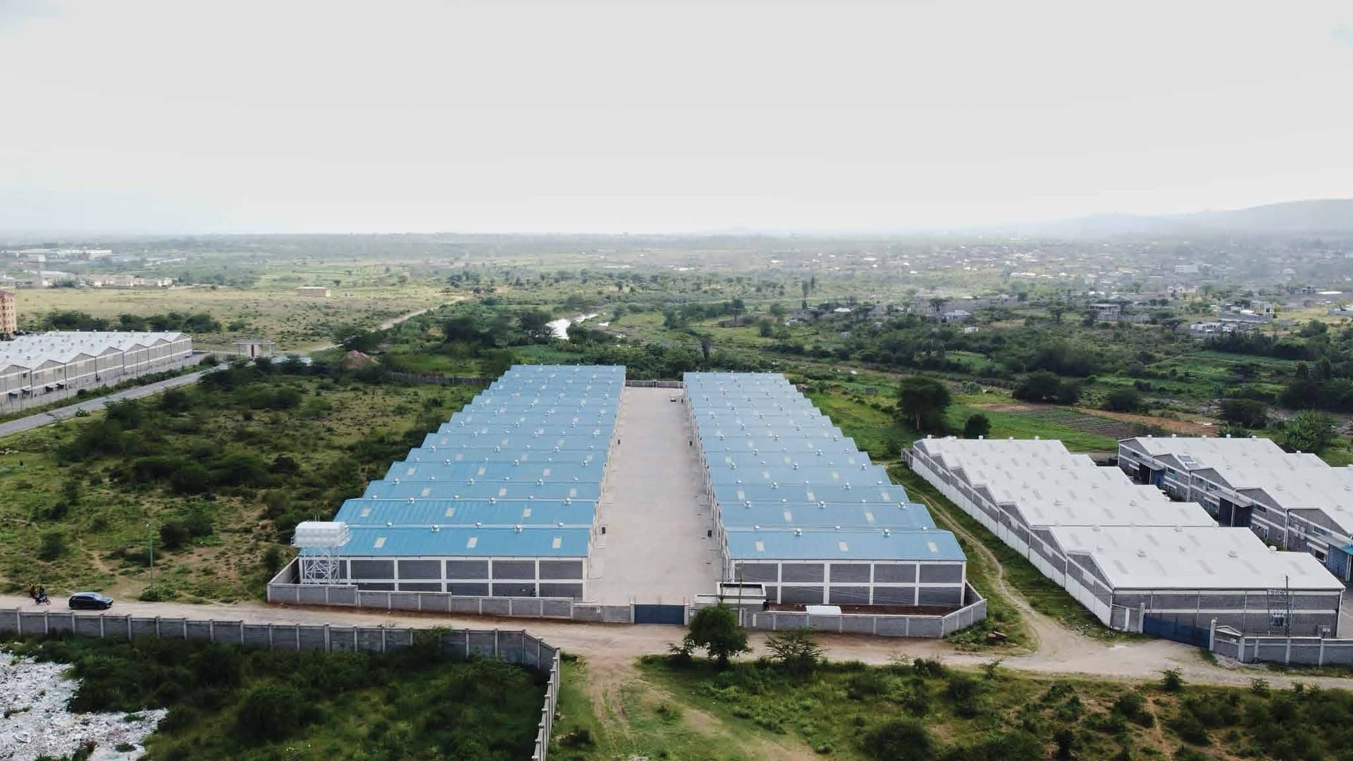 Pridelands Industrial Park — aerial view